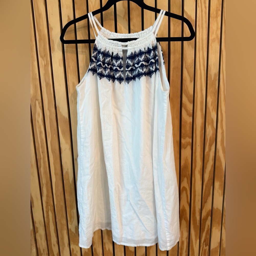 Susana Monaco White and Blue Dress - sz 4